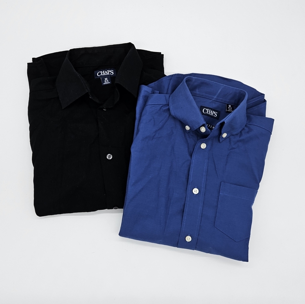 CHAPS BOYS SIZE 10/12 Medium LONG SLEEVE DRESS SHIRTS